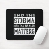 Beëindig het stigma van psychische problemen en ge muismat (Met muis)