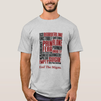 Beëindig Stigma Borderline de Verstoring van de Pe T-shirt