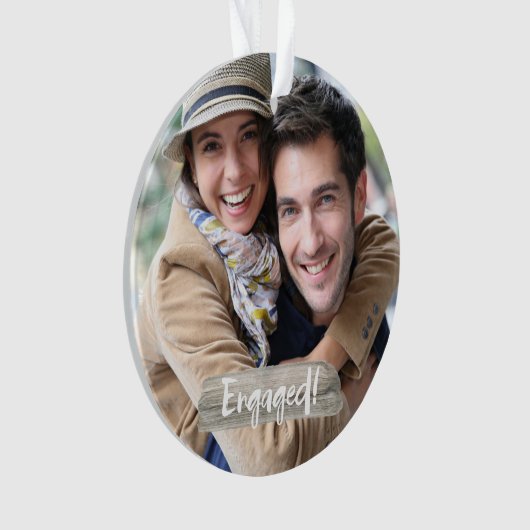 Beëindigd bij kerstversiering ornament (voorkant)