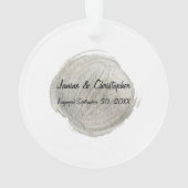 Beëindigd bij kerstversiering ornament (achterkant)