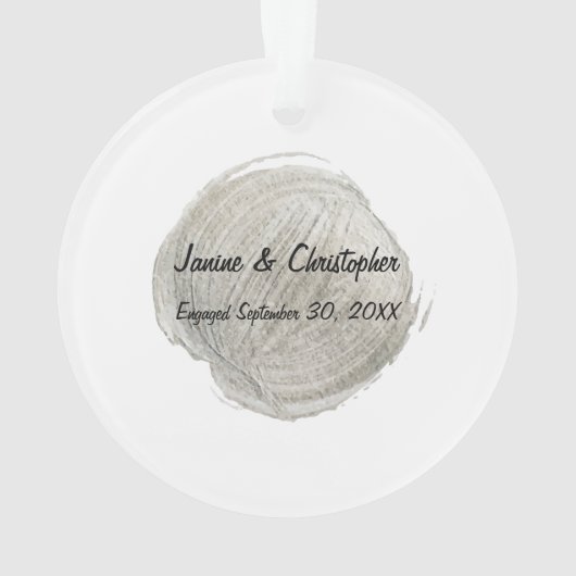 Beëindigd bij kerstversiering ornament (achterkant)