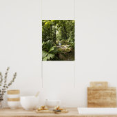 beek in het regenwoud, Dominica Poster (Keuken)