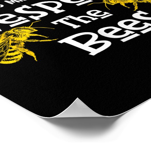 Beekeeng Supplies Honey Bee Hive Bumble Bee Keeper Poster (Hoek)