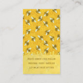 Beekeeper Apiary Bee Farm Honeybees Honeycomb Hive Visitekaartje (Achterkant)