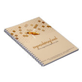 Beekeeper Apiary Honeycomb Gold Elegant Notitieboek (Rechterzijde)