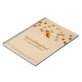 Beekeeper Apiary Honeycomb Gold Elegant Notitieboek (Linkerzijde)