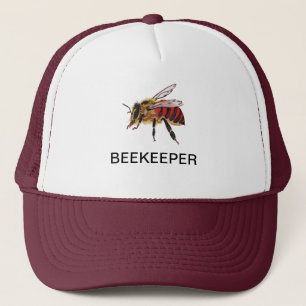 BEEKEEPER BEN LOGO. PERSONEELSEL MET NAAM / APIAIR TRUCKER PET