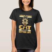Beekeeper Cat Bee Honey  Honeycomb Beekeeping T-shirt (Voorkant)