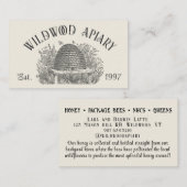 Beekeeper Cottage Style  Skep & Honingbijen Visitekaartje (Voorkant / Achterkant)