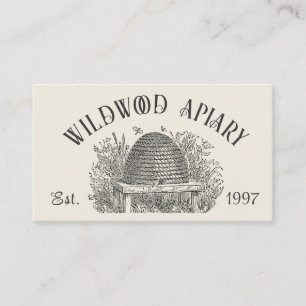 Beekeeper Cottage Style  Skep & Honingbijen Visitekaartje