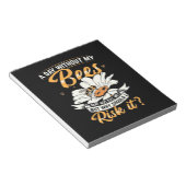 Beekeeper Gift | A Day Without My Bees Notitieblok (Schuin)