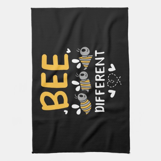 Beekeeper Gift | Bee Different Theedoek (Verticaal)