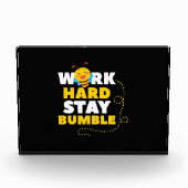 Beekeeper Gift | Bee Work Hard Stay Bumble Fotoblokken (Voorkant)