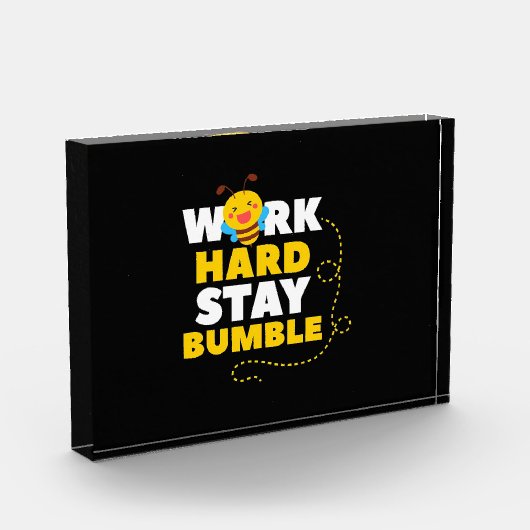 Beekeeper Gift | Bee Work Hard Stay Bumble Fotoblokken (Links)