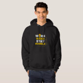 Beekeeper Gift | Bee Work Hard Stay Bumble Hoodie (Voorkant volledig)