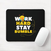 Beekeeper Gift | Bee Work Hard Stay Bumble Muismat (Met muis)