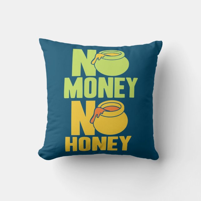Beekeeper Gift | Beekeeper No Money No Honey Kussen (Voorkant)