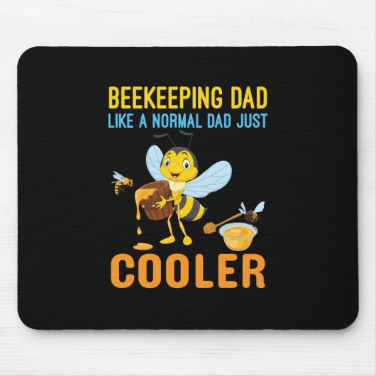 Beekeeper Gift | BeeKeeping Dad Cooler Muismat (Voorkant)