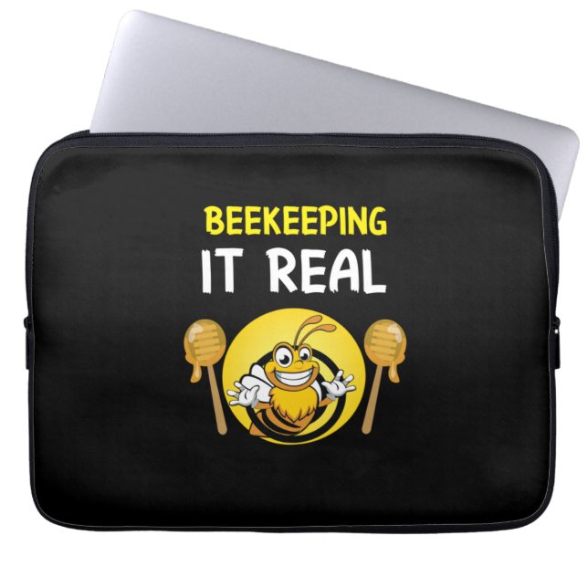 Beekeeper Gift | BeeKeeping Dad Laptop Sleeve (Voorkant)