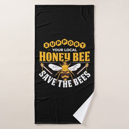 Beekeeper Gift | Honey Bee Save The Bees Badhanddoek (Badhanddoek)