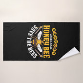 Beekeeper Gift | Honey Bee Save The Bees Badhanddoek (Badhanddoek)