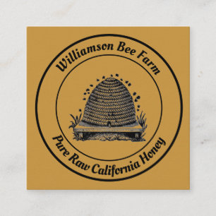 BeeKeeper Honey Apairist  Hive Design Vierkante Visitekaartje