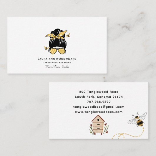 Beekeeper Honey Products  Visitekaartje (Voorkant / Achterkant)