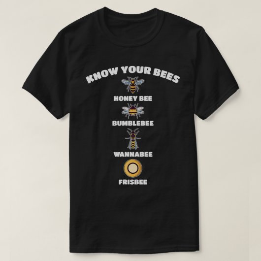 Beekeeper Know Your Bees Beekeeping Funny Honey Fa T-shirt (Design voorkant)