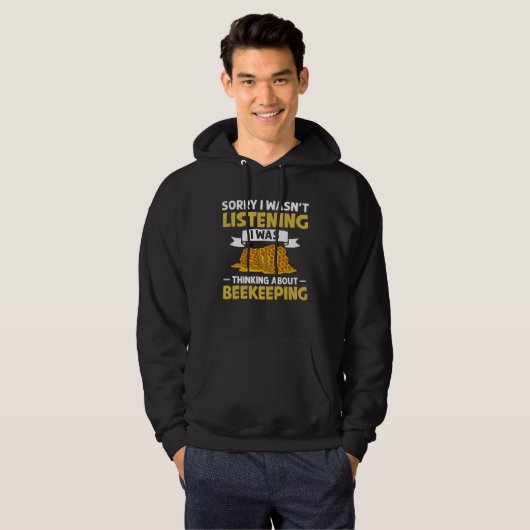Beekeeping Honey Farmer Bees Beginner Beekeeper Hoodie (Voorkant volledig)