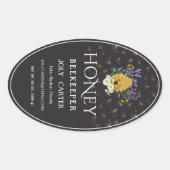 Beekeeping Honey Labels | Honeybee & Honeycomb Des (Voorkant)