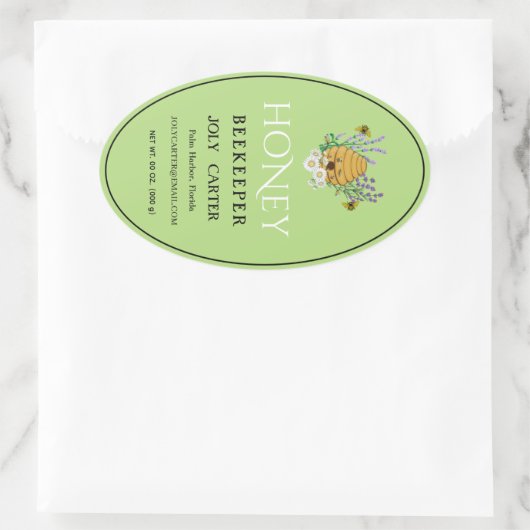 Beekeeping Honey Labels | Honeybee & Honeycomb Des (Tas)
