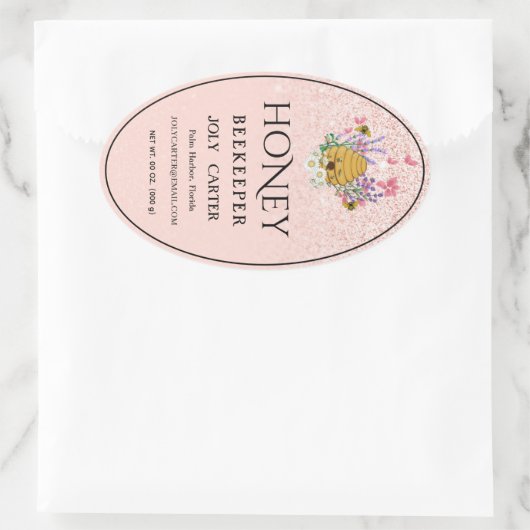 Beekeeping Honey Labels | Honeybee & Honeycomb Des (Tas)