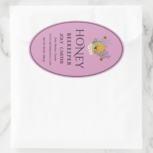 Beekeeping Honey Labels | Honeybee & Honeycomb Des (Tas)