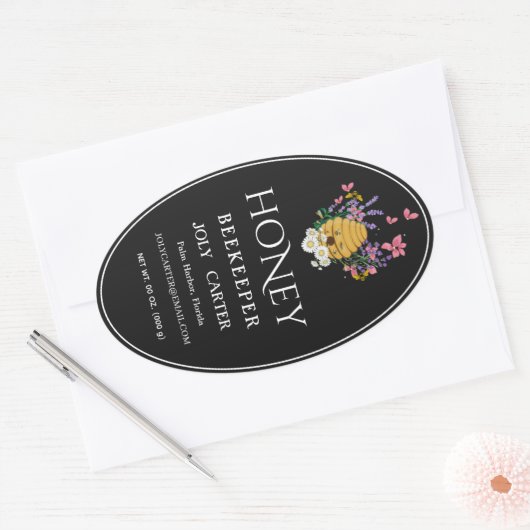 Beekeeping Honey Labels | Honeybee & Honeycomb Des (Envelop)