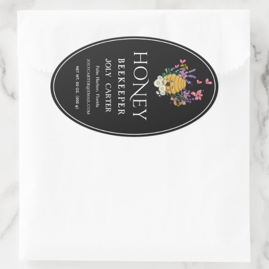 Beekeeping Honey Labels | Honeybee & Honeycomb Des (Tas)