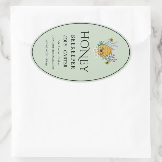 Beekeeping Honey Labels | Honeybee & Honeycomb Des (Tas)