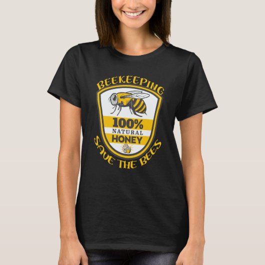 Beekeeping Save The Bees Quote T-shirt (Voorkant)