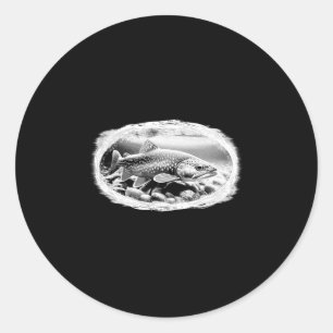 Beekforel Droge Vliegen Vissen Liefhebber Fly Tyin Ronde Sticker