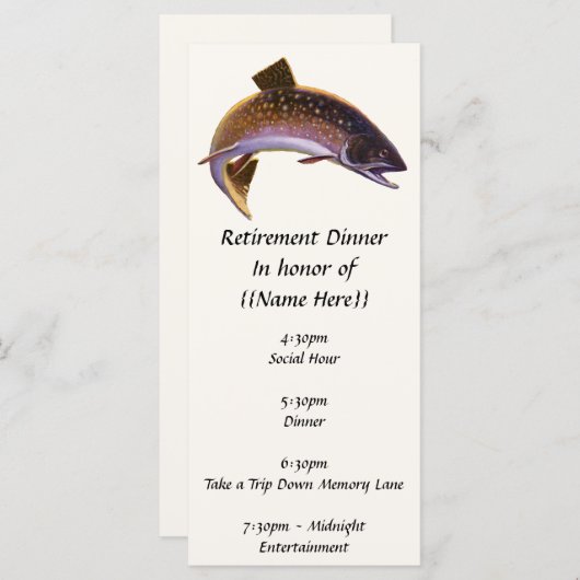 beekforel vis, sport Gevist visser (Voorkant / Achterkant)