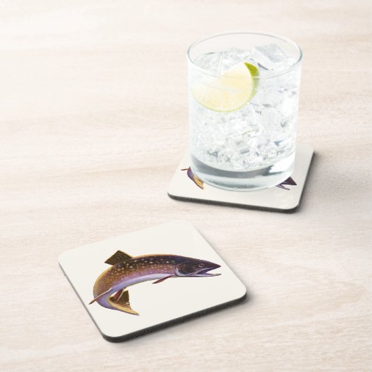  beekforel vis, sport Gevist visser Bier Onderzetter (Rechterzijde)