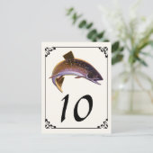  beekforel vis, sport Gevist visser Briefkaart (Staand voorkant)