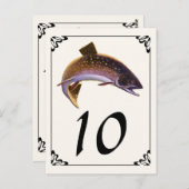  beekforel vis, sport Gevist visser Briefkaart (Voorkant / Achterkant)