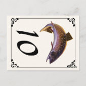  beekforel vis, sport Gevist visser Briefkaart (Achterkant)