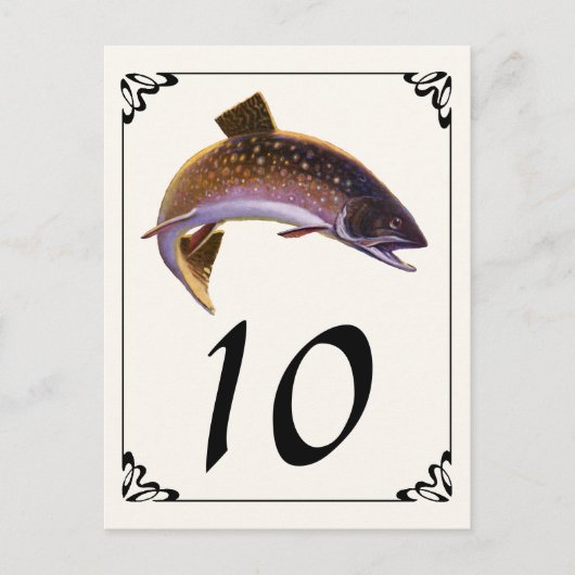  beekforel vis, sport Gevist visser Briefkaart (Voorkant)