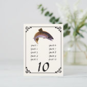  beekforel vis, sport Gevist visser Briefkaart (Staand voorkant)