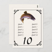  beekforel vis, sport Gevist visser Briefkaart (Voorkant / Achterkant)