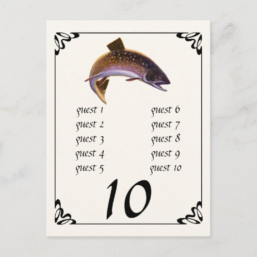  beekforel vis, sport Gevist visser Briefkaart (Voorkant)