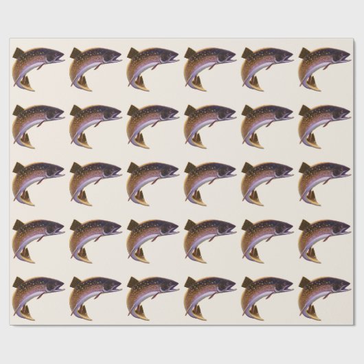  beekforel vis, sport Gevist visser Cadeaupapier (Vlak)