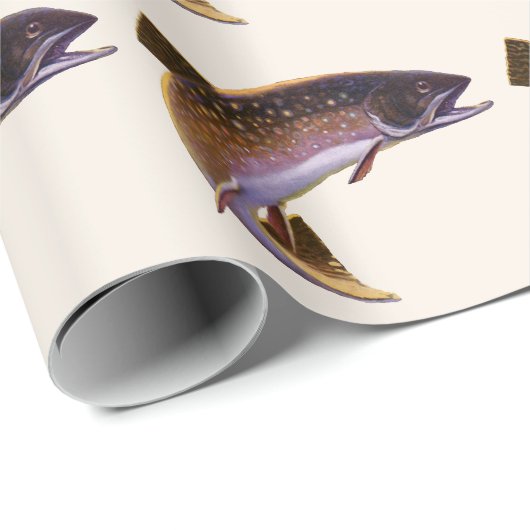  beekforel vis, sport Gevist visser Cadeaupapier (Rol Hoek)