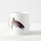 beekforel vis, sport Gevist visser Koffiemok (Voorkant links)